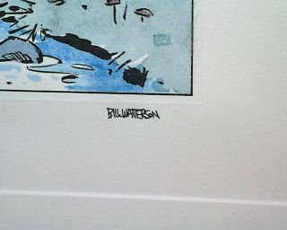 Scarce Bill Watterson Calvin and Hobbes Signed LE Lithograph 1992 3