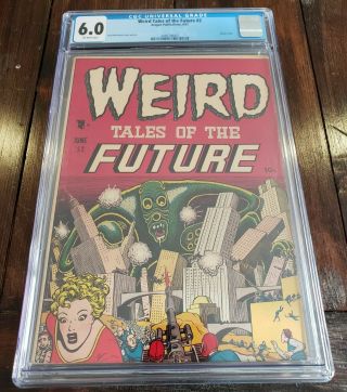 WEIRD TALES OF THE FUTURE 2 CGC GRADED 6.  0 OW PGS BASIL WOLVERTON COVER & ART 4