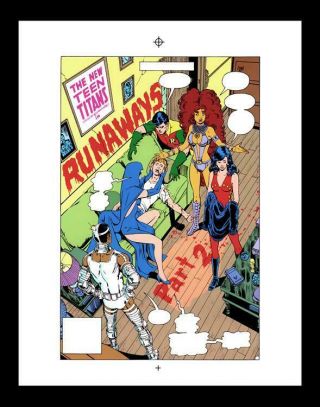 George Perez Teen Titans 27 Rare Production Art Pg 22