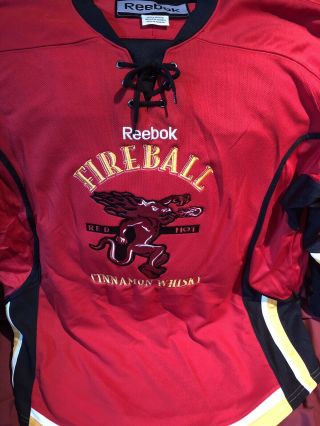 Reebok Fireball Whiskey Hockey Jersey 66 Long Sleeve Mens Xl - With Tags