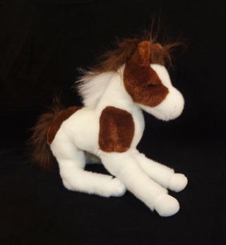 Douglas Cuddle Toys Plush Paint Pinto Horse - Stuffed Animal Pony Brown 13 "