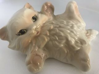 Vintage Ceramic Figurine Cat Kitten Kitty Cute Figurine