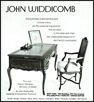 1979 John Widdicomb Gallery Of Furniture Nyc Desk Vintage Photo Print Ad Ads28
