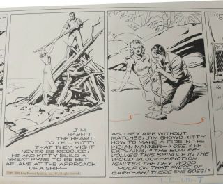 ART,  ALEX RAYMOND,  JUNGLE JIM (1940 - 07 - 21) topper - format Sunday strip 2