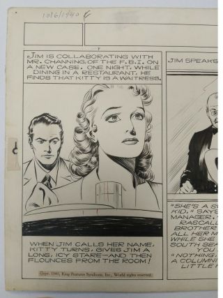 ART,  ALEX RAYMOND,  JUNGLE JIM (1940 - 10 - 06) topper - format Sunday strip 2