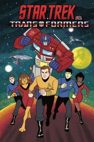 Sdcc 2019 Idw Star Trek Vs.  Transformers Tp Animated Art Convention Variant