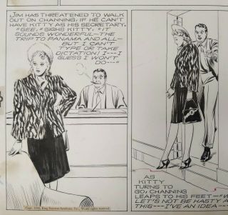 ART,  ALEX RAYMOND,  JUNGLE JIM (1940 - 10 - 20) topper - format Sunday strip 2