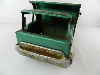 Vintage Structo Pressed Steel Toy Green Dumper Dump Truck Construction Toy 3
