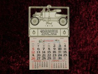 Vintage 1964 Ford Sales And Service Calendar Backus Motor Co.  Pitcairn,  Pa.