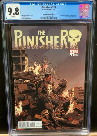 Punisher 218 Smallwood Variant Cgc 9.  8 First Appearance Punisher As War Machine