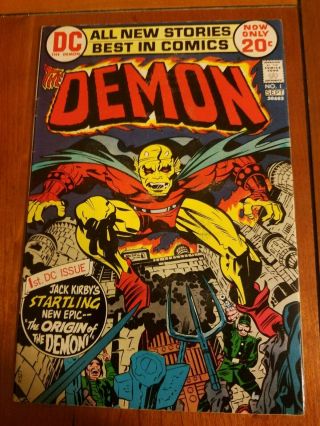 Dc The Demon 1 1st First Appearance And Origin Of Etrigan The Demon Mid To High