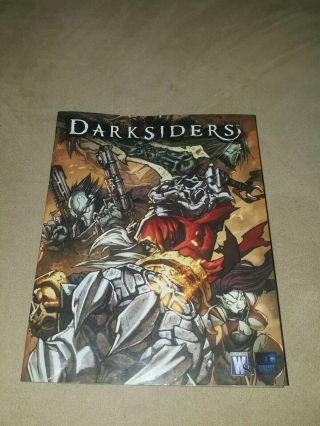 Darksiders Comic Art Book W/ Poster Dc Wildstorm 2009 Xbox 360 / Ps3 - Rare