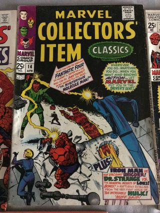 Marvel Collectors ' Item Classics/Greatest 14,  19,  23,  28,  34,  38,  40 Fantastic Four 3