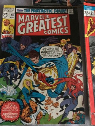 Marvel Collectors ' Item Classics/Greatest 14,  19,  23,  28,  34,  38,  40 Fantastic Four 4