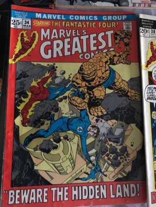Marvel Collectors ' Item Classics/Greatest 14,  19,  23,  28,  34,  38,  40 Fantastic Four 6