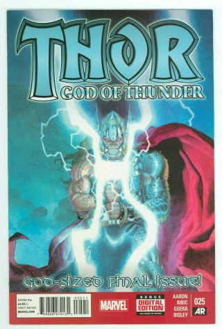 Thor God Of Thunder 25 1st Cameo Jan Foster As Thor Marvel 2015 Vf,