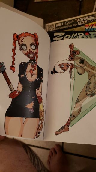 Dan mendoza Zombie Tramp S.  R.  Distro Signed 1&2 And Art Book 2