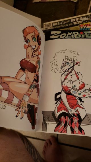 Dan mendoza Zombie Tramp S.  R.  Distro Signed 1&2 And Art Book 3