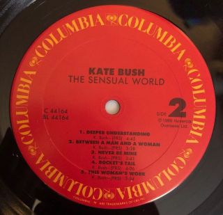 Kate Bush - The Sensual World - 1988 US 1st Press C 44164 (NM) Ultrasonic 5