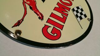 Vintage Roar With Gilmore Porcelain Gas and Oil Pump Plate 6