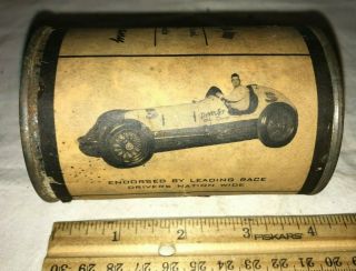 Antique Dyna Jet Oil Tin Vintage Gas Station Can Decatur In Indy Car 1