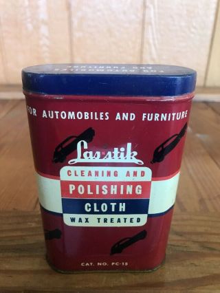Vintage Metal Las - Stik Polishing Cloth Can