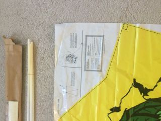 Vintage Kite Jolly Green Giant kite 1972 promotional item kit plastic 42” x 48” 4