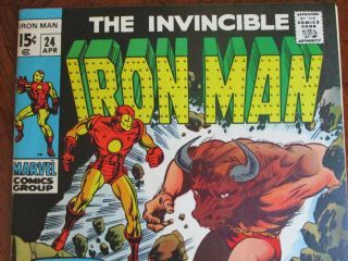 Iron Man 24 1969 Vfn,  /nm - The Minotaur