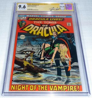 Tomb Of Dracula 1 Cgc Ss Signature Autograph Stan Lee 1st Appearance 9.  6 L@@k