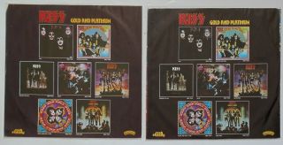 Kiss Alive II LP Record Vinyl Casablanca NBLP 70762 1977 Tattoos Booklet & Order 8