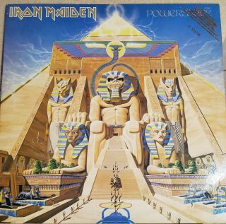 Promo 1984 1st Press Iron Maiden Powerslave Lp St - 12321 R8