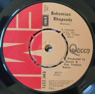 JOBLOT OF 7 ORIG UK Queen EMI 45s Freddie Mercury Brian May Bohemian Rhapsody 4
