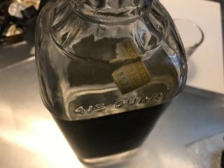 1965 Jack Daniels Green Label 4/5 Quart Bottle 6