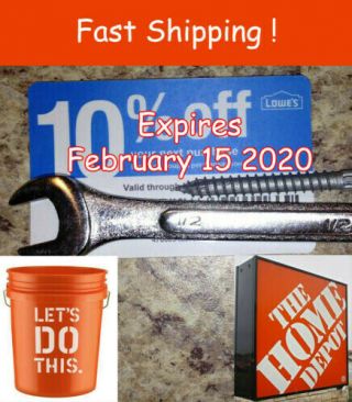 Twenty (20) Lowes 10 Competitors For Home Depot Expires May 15,  2020