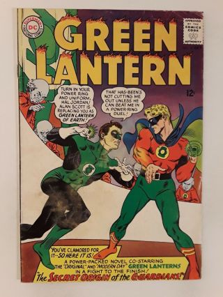 Green Lantern 40 (vg 4.  0) 1965 Origin Of Infinite Earths 2nd G.  A.  Gl In S.  A.