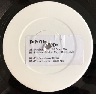 Depeche Mode - Precious - Very Rare 4 Track Uk White Label Promo 12 " (vinyl)
