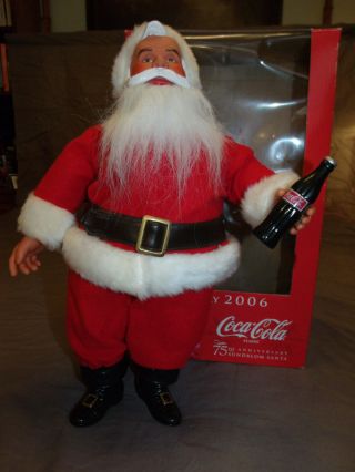 Rare Christmas Holiday 2006 Coca - Cola Classic 75th Anniversary Sundblom Santa