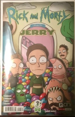 Rick And Morty Presents: Jerry Convention Edition Variant Eccc Signed