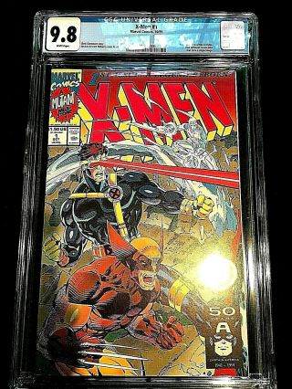 X - Men 1 Cgc Graded 9.  8 1991 Wolverine Cover Cover White Pages