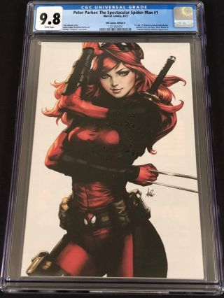 Peter Parker Spectacular Spiderman 1 Cgc 9.  8 White Krs Mary Jane Virgin Variant