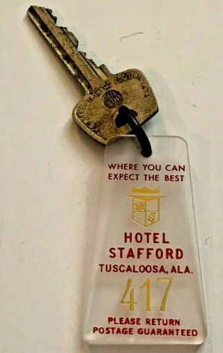 Hotel Stafford Tuscaloosa Alabama - 1960 
