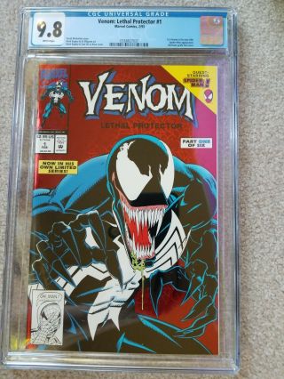 Venom: Lethal Protector 1 (feb 1993,  Marvel) Red Foil Cgc 9.  8 - Mark Bagley