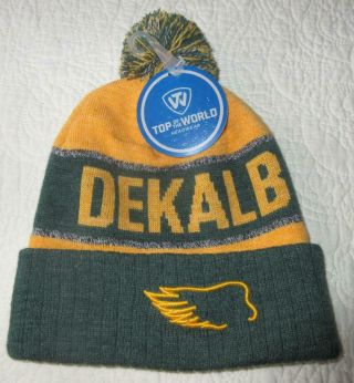 Dekalb Seed Stocking Winter Hat Pom Pom Hat Wings Skull Cap