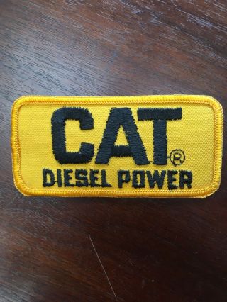 Vintage Patch Over 20 Yrs Old Cat Diesel Power Iron Or Sew In 4 1/4” X 2”