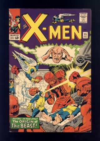 X - Men 15 Fn,  Kirby Roth 1st Master Mold Origin Beast Sentinels Dr Bolivar Trask