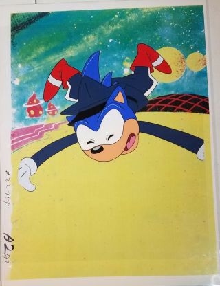 Production Animation Cel From Sonic The Hedgehog