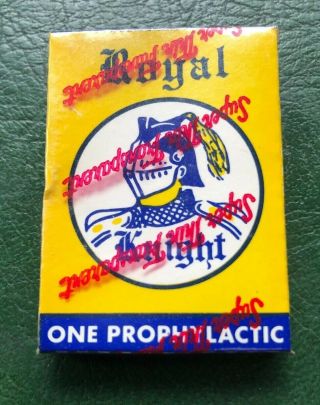 Vintage Condom Royal Knight One Old Stock Never Opened