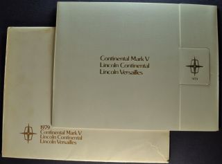1979 Lincoln Lg Vip Brochure Continental Mark V Versailles 79