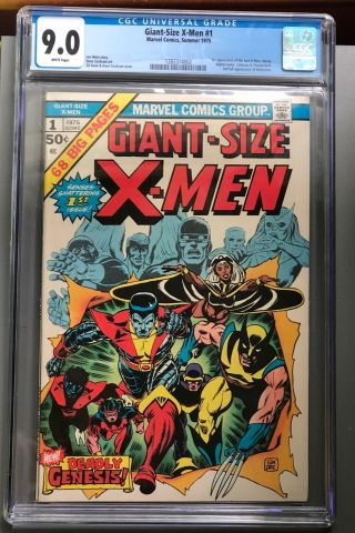 Giant - Size X - Men 1 (1975) 1st Appearance X - Men Cgc 9.  0 White Pages