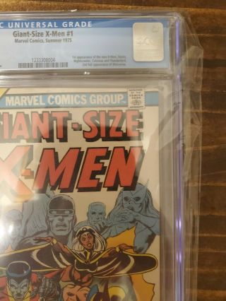 Giant Sized X - men 1 CGC 8.  0 1st appearance nightcrawler,  storm and colossus 3